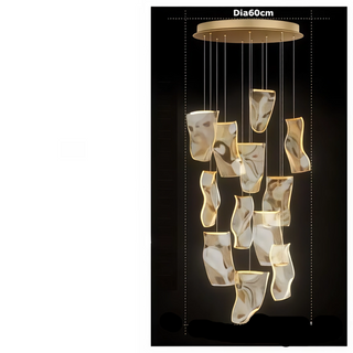 Colossal Luxury Chandelier – Modern Crystal Pendant Light with Ambient LED Lighting