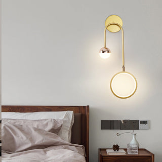 Slender Wall Light | Gold Finish Lighting - Natural Style Lamp by Lumavera