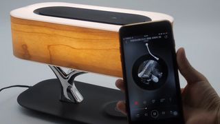 Wireless charging LED lamp — touch adjustable setting