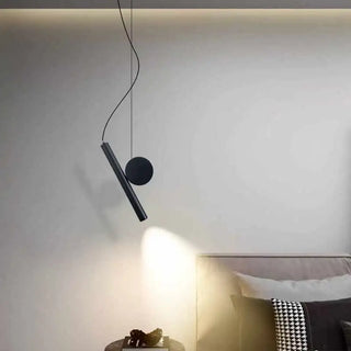 Modern Pendant Light – Elegant Pendant Fixture with Fluid Line Suspension and Opal Glass
