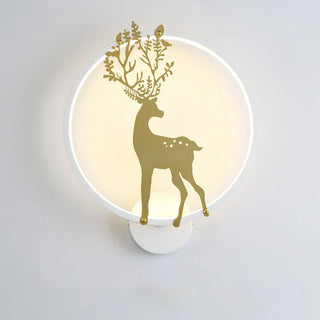 Natural Style Wall Light – Stylized Deer Motif Lighting with Soft Glow Ambiance