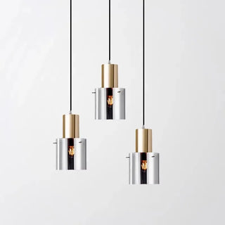 Pendant Lamp – Modern Glass Shade Pendant Light With Warm Ambient Lighting