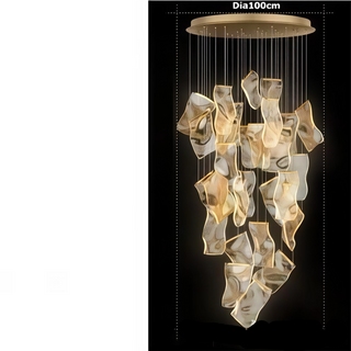Colossal Luxury Chandelier – Modern Crystal Pendant Light with Ambient LED Lighting