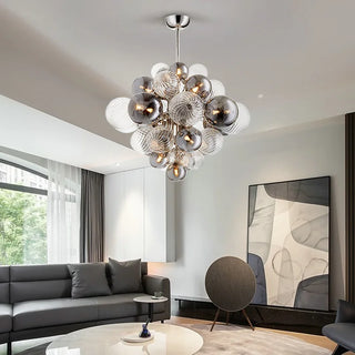 Blown Glass Pendant Light – Elegant Crystal Chandelier | Sculptural Fixture
