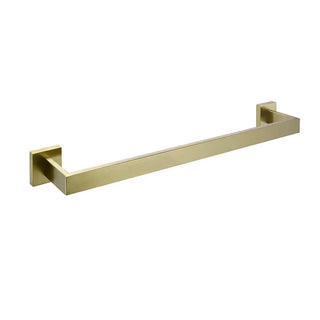 gold towel hanger brushed gold hardware stainless steel bathroom wall mount rack front view