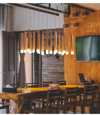Nordic Wooden Pendant Light – Modern Wood Pendant Lighting for Bars & Restaurants