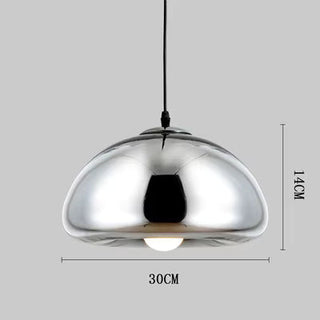 Aluminum Pendant Light – Hemispherical Mirror Finish Lamp | Modern Ceiling Light