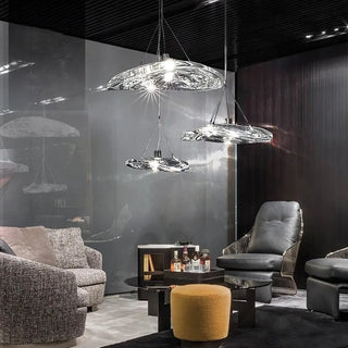 Indoor Pendant Light – Modern Glass Stone Lamp With Adjustable LED Lighting