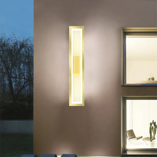 Waterproof LED Wall Light – Modern Gold Aluminum Adjustable Dimmable Fixture