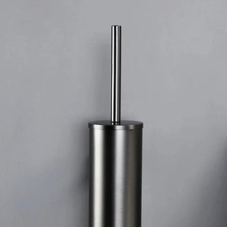 wall mounted gun grey stainless steel toilet brush bathroom set view