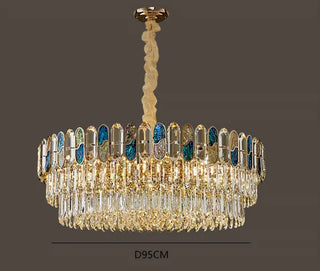 Modern Chandelier – Black and Gold Luxury Ceiling Light with Opal Glass Diffuser