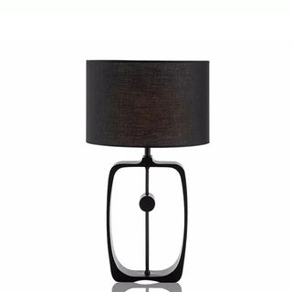 Black Metal Lamp – Decorative Industrial Table Lamp with Soft Eye Friendly Lighting