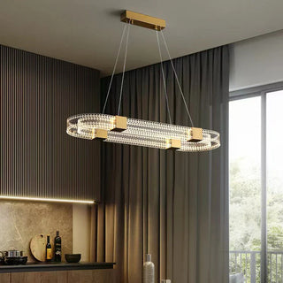Interior Chandelier – Modern Ceiling Light With Soft Diffusion & Artistic Circle Fixture