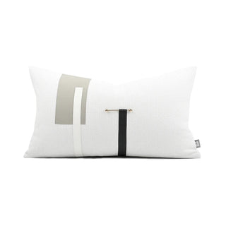 italian luxury cushion cover handmade woven premium decorative throw pillow 30x50 cm front view