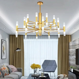 Modern Chandelier – LED Lighting Acrylic Tube Pendant with Adjustable Suspension