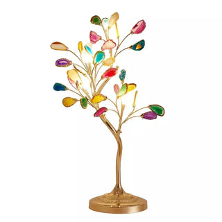 Tree Bedside Lamp | Gold Metal Sculptural Table Lamp With Dimable Warm Ambient Light