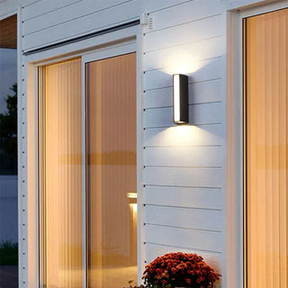 Outdoor Aluminum Wall Light – Modern Powder Coated Aluminum Wall Sconce with LED