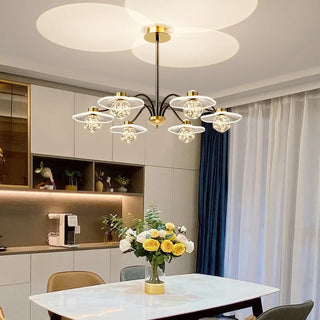 Gold Ceiling Light – Modern Opal Glass Lamp With Soft Ambient Lighting