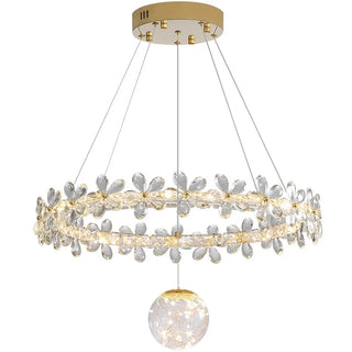 Designer Ceiling Light – Luxury Crystal Ceiling Light with Warm Ambient Lighting