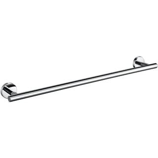 silver towel hanger modern 304 stainless steel bathroom accessory brushed polished finish close-up