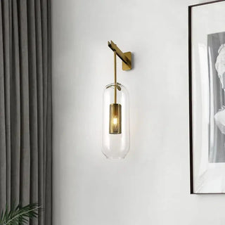 Waterproof Wall Light – Gold Finish Outdoor Wall Lamp with LED Warm Lighting