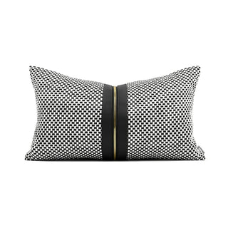 luxury cushion cover giovanni italia handmade woven design 30x50 cm front view