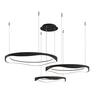 Modern Ceiling Light – Geometric Nordic Lamp with Thin Structure & Soft Halo