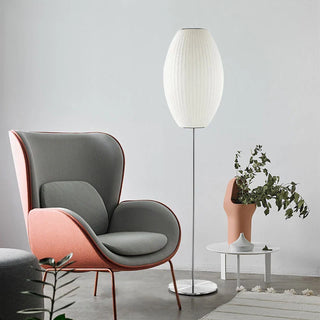 Silk Floor Lamp – Modern LED Lighting With Luxury Silk Lampshade Design