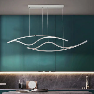 Nordic Chandelier – Modern Lighting Metal Fixture with Soft Ambient Glow