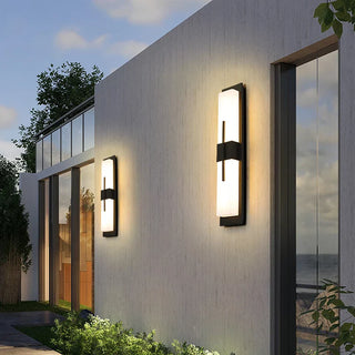 Santana garden wall light illuminated — waterproof stainless steel