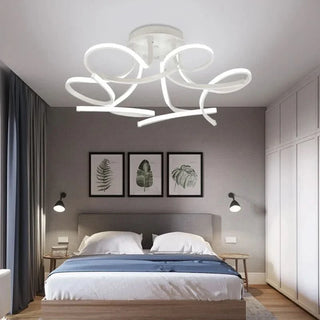 Contemporary Ceiling Light – Modern Flower Shape Soft LED Lamp for Living Room