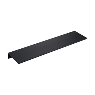 black electroplated aluminum wall shelf kitchen storage minimalist organizer side view