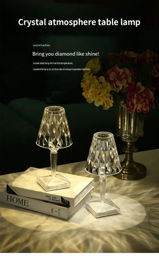 Crystal K9 lamp — modern LED chandelier warm ambient