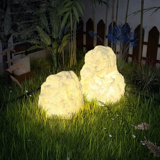 Outdoor Floor Lamp – Sculptural Stone Garden Lighting With Waterproof LED