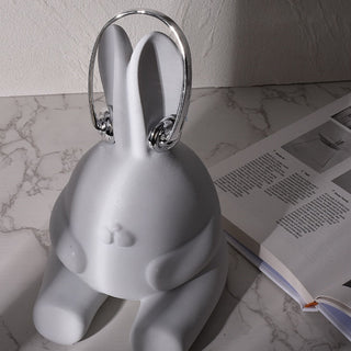 resin earring rabbit creative eco-friendly decorative ornament side view
