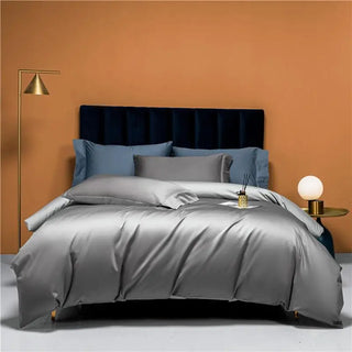 egyptian cotton bedding luxury 4 piece duvet cover set silky soft sheets front view
