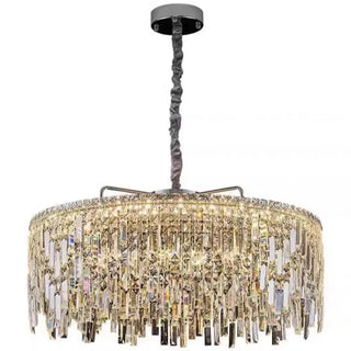 Contemporary Pendant Light – Modern Chandelier with Fluorescent Rings & Elegant Glow