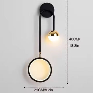 Slender Wall Light | Gold Finish Lighting - Natural Style Lamp by Lumavera