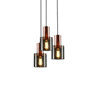 Pendant Lamp – Modern Glass Shade Pendant Light With Warm Ambient Lighting