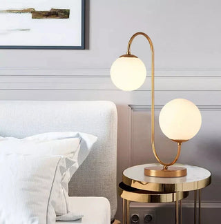 Handmade Table Lamp – Modern Decorative Lighting with Adjustable LED & Elegant Gold Finish