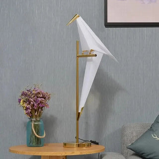 Decorative Bedside Lamp – Parrot Shaped Fabric Table Lamp with Soft Ambient Lighting