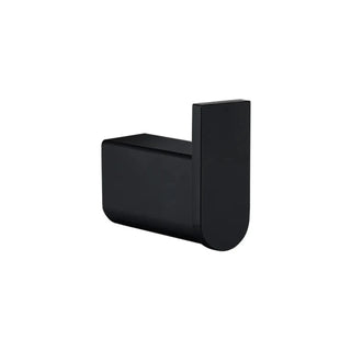 black 304 stainless steel minimalist bathroom kitchen wall hook front view