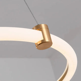 Contemporary Ring Chandelier – Modern Circular Pendant Light with LED Design