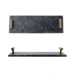 marble storage tray earthworks elongated luxury minimalist handcrafted stone tray detail