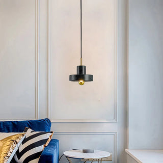 Marble Gold Pendant Light – Luxury Minimalist Pendant Lamp With Gilded Metal Fixture