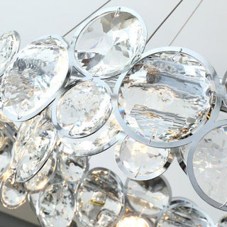 Contemporary stainless steel crystal chandelier mini pendant