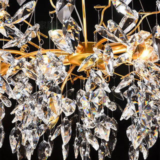 Modern Crystal Chandelier – Luxury Cut Crystal Pendant with Dimmable LED Lighting