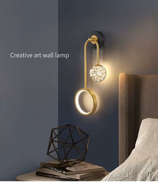 Slender Wall Light | Gold Finish Lighting - Natural Style Lamp by Lumavera