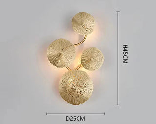 Golden Leaves Wall Light – Modern Decorative Lamp with Soft Warm Lighting