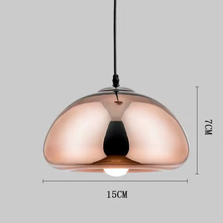 Aluminum Pendant Light – Hemispherical Mirror Finish Lamp | Modern Ceiling Light